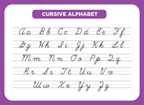 what is the alphabet in cursive